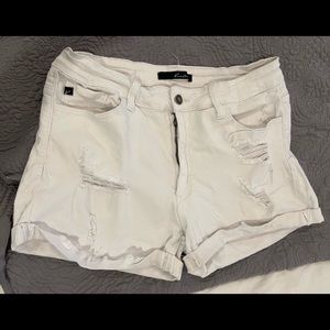 White KanCan Shorts